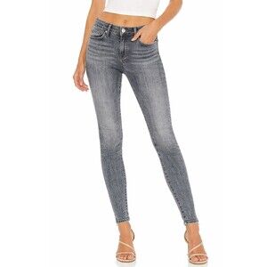 FRAME Le Skinny de Jeanne Jeans Gray Size 27 Midrise Whiskered Stretch Denim